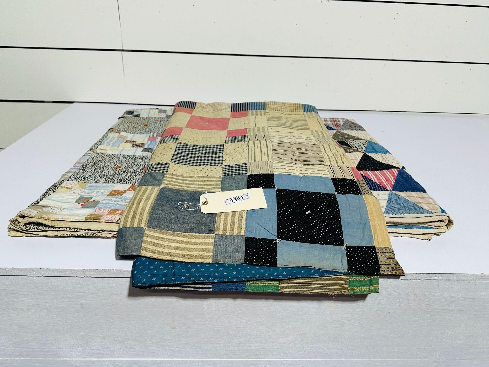 (3) Vintage Handmade Quilts
