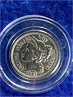 1881 3 Cent Nickel