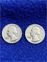 1951-D Washington Quarters (2)