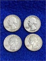 1962-D Washington Quarters (4)