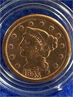 1845 Braided Hair Cent