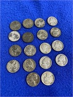 1943-P Jefferson Nickels (18)