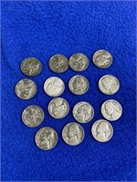 1945-P Jefferson Nickels (15)
