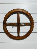Antique Wooden Game Wheel