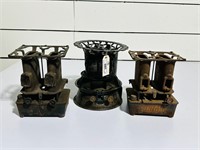 (3) Antique Kerosene Heaters