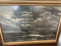 Sailing Ship Print Framed