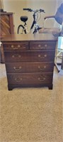 Mid Century 5Drawer Chest/SideTable Wood