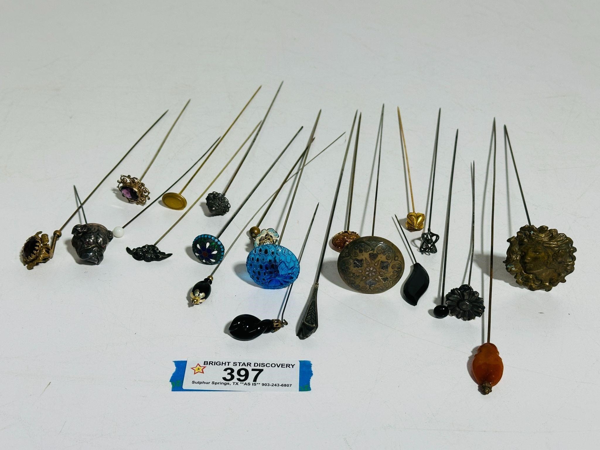 (22) Antique Hat Pins