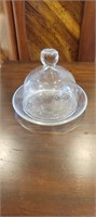 Glass Cheese Ball or Butter Dish
