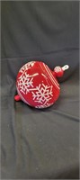 Christmas Ornament Cookie Jar Red by Real Home