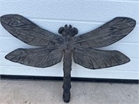 Cast dragon fly garden decor