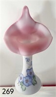 Blue burmese HP JIP Tulip Vase