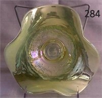 Topaz Opalescent Persian Medallion Bowl Whimsey