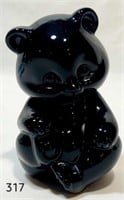 Plain Black 3.5” Sitting Bear/Plain Crystal 3.5”