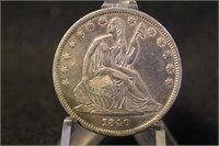 1840 Seated Liberty Silver Half Dollar