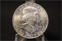 1949-S Uncirculated Franklin Silver Half Dollar