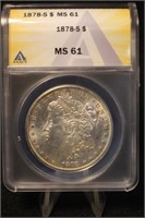 1878-S Certified Morgan Silver Dollar