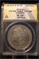 1879-CC Cap Die Vam-3 Morgan Dollar Certified