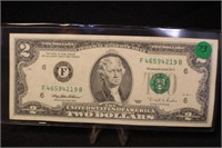 1995 Uncirculated $2 Legal Tender Note
