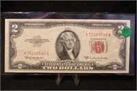 1953-C $2 Red Seal Legal Tender Bank Note