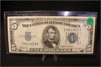1934-A $5 Silver Certificate Bank Note