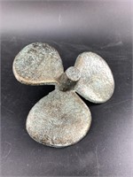 Cast iron ship's propeller desk top weight