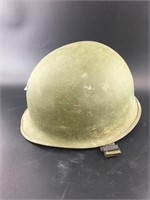 WWII Steel helmet, no liner with chin strap