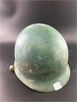 WWII Steel helmet, no liner with chin strap