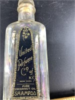 Antique United Perfume Co of NY pure coconut oil s