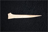 3 5/8" Bone Awl Found by Dale Roberts in Van Buren