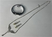 Custom Necklace Set with Watch