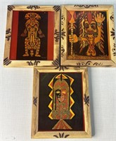 3 Small Wooden Mythology Frames