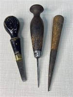 Antique Wooden Handle Shoe Making Tools