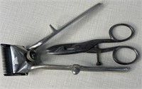 Vintage Hair Clipper and Scissor
