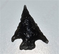 13/16" Nicely Made Obsidian Socorro Arrowhead foun