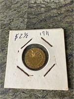 1911 US Indian Head $2.5 Gold Coin