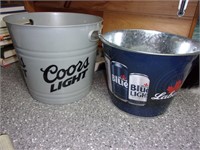 beer bucket lot coors and labatts