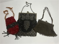 Victorian Antique Mesh Purses