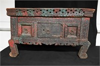 Antique Tibetan Table "War Chest"