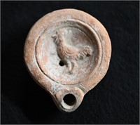 Imperial 2nd Century Roman Terracotta Oil Lamp wit