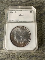 1904 0 Morgan Silver Dollar MS64