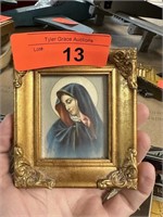 GOLD FRAMED MADONNA PICTURE / ICON