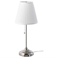 ÅRSTID Table lamp, nickel plated/white