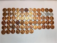 OF) Lot of (67) Mostly High Grade AU UNC Wheat
