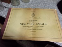 NY charts large & loaded canals 1952
