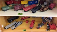 2 Shelves Of Train Cars Lionel, Lehigh Valley,