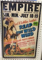 1942 Reap The Wild Wind Broadside Poster Cecil B