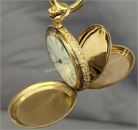 10k Gold Elgin Pocket Watch. Sn 11460077 Safety