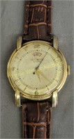 Vtg Mens Lecoultre Automatic Wristwatch 10k Gold