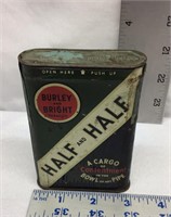 D1) VINTAGE HALF & HALF TABACCO TIN, FROM THE